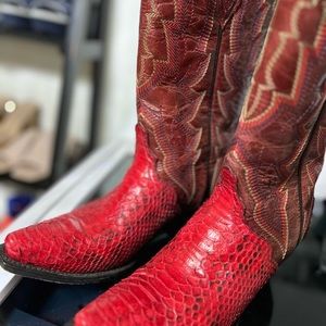 Dan Post Red leather  boots